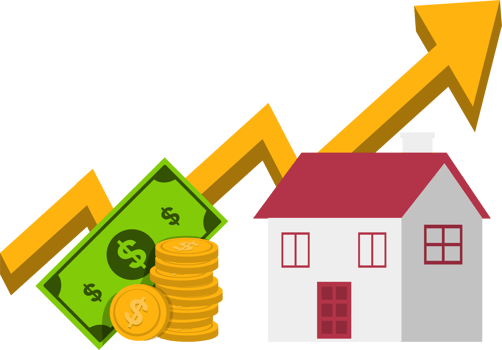 Real estate growth illustration png