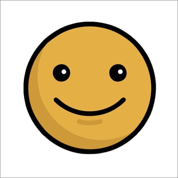 A smiley face with a black background vector