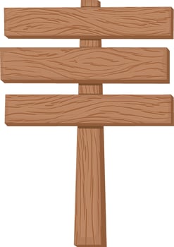 Wooden Sign Board Illustration vector