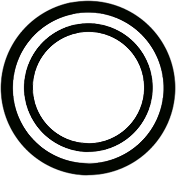 Overlapping Two Circles, Line Art Style Hand Drawn Illustration png
