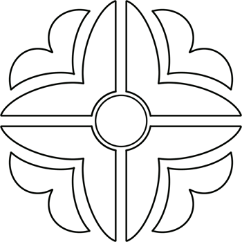Flower Thai Line Art Style Hand Drawn Illustration png