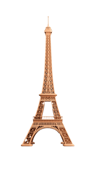 Eiffel Tower replica isolated on transparent background png