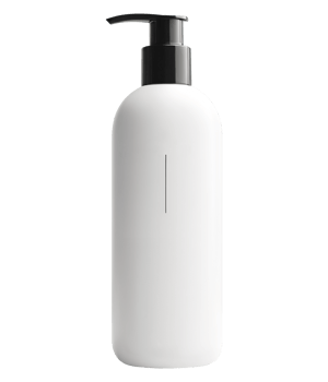 White Shampoo Bottle Presentation png