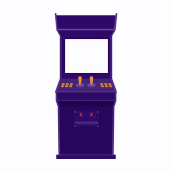Arcade slot machine game retro automat vector