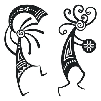 Kokopelli printable design vector