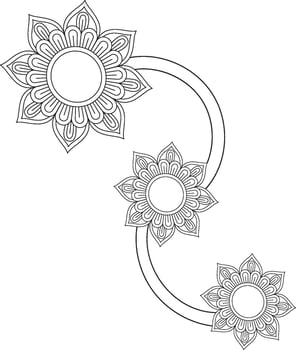 mehedi Mandala Design Experiences Coloring book mandala page vector