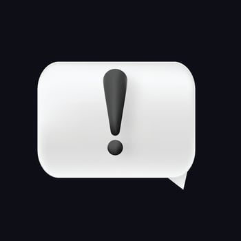 Warning exclamation sign icon vector