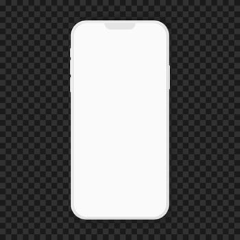Mobile phone mockup. Blank smartphone vector