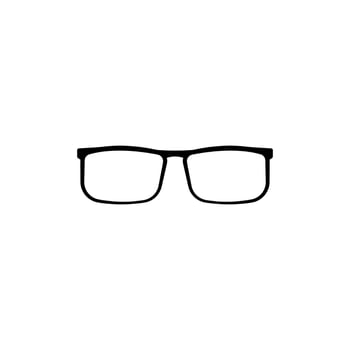Fashion glasses with black frames vector