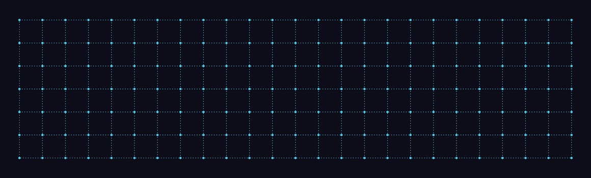 Grid with dots background. Measure blank white template vector