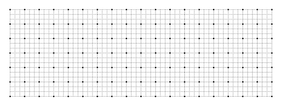 Geometric grid with squares and dots background vector
