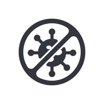 Antimicrobial Logo Template Icon vector
