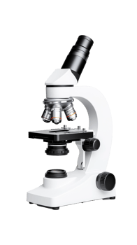 Optical microscope for laboratory use isolated on transparent background png