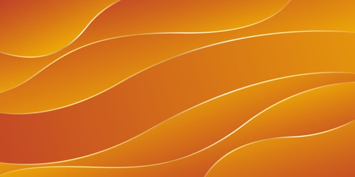 Elegant orange luxury background with gold lines vector