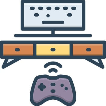 Color icon for console vector