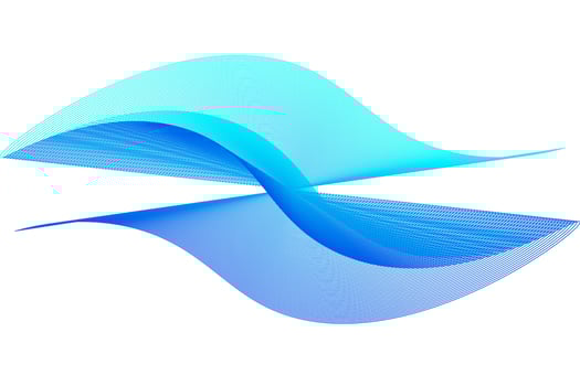 Abstract blue wave background vector