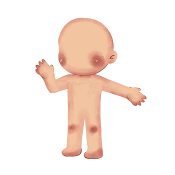 A cartoon baby with its arms outstretched png