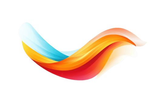 Colorful wave abstract background with fluid shapes, modern design for graphic projects, banners, and posters. png