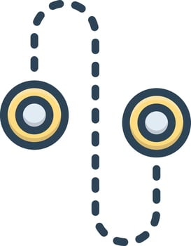 Color icon for trajectory vector