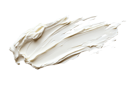 Close-up of a smooth cream texture on a transparent background. ideal for beauty and skincare products. Perfect for marketing and advertising purposes. png