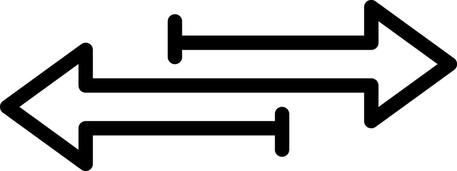 Black line icon for transfer vector