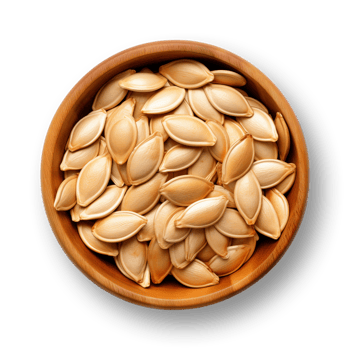 Pumpkin seeds isolated on transparent background png