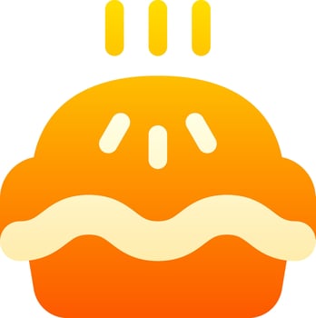 A hamburger icon with a yellow background vector