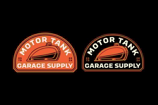 motorcycle fuel tank retro badge logo design for garage, workshop, spare part, extreme sport. motorbike gas vat emblem logo collection for racer, motorcycle, rider, adventure vector