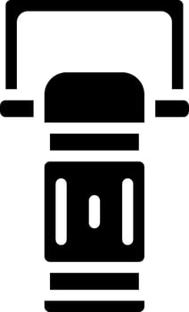 A black and white icon of a water pump vector