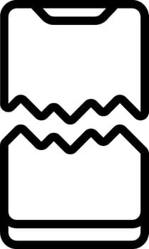 A black and white icon of a box vector