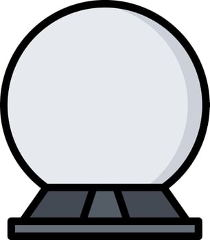 Snow globe icon illustration vector