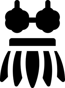 A black and white silhouette of a woman wearing a hat vector