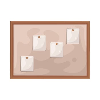 Illustration of bulletin board vector