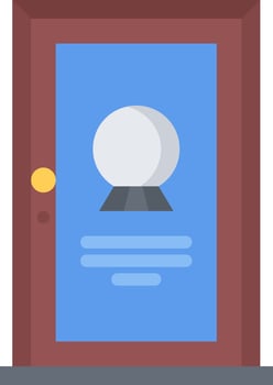 Door illustration design vector