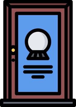 Door icon illustration vector