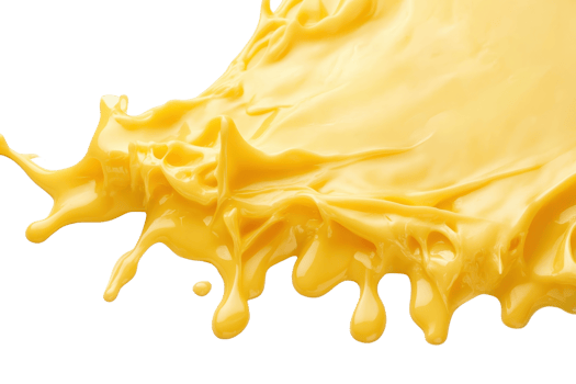 Vivid image of yellow liquid splash spreading dynamically, captured mid-motion, illustrating vibrant and dynamic abstract fluid art for creative projects. png