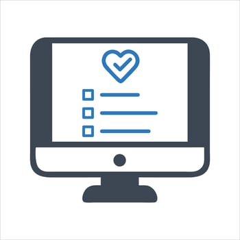 Health check icon. General health icon vector
