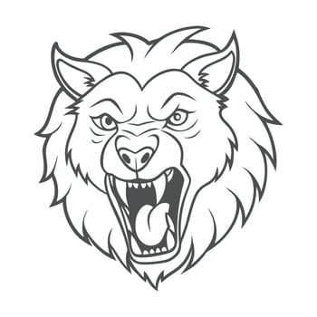 Intense Tiger Silhouette vector