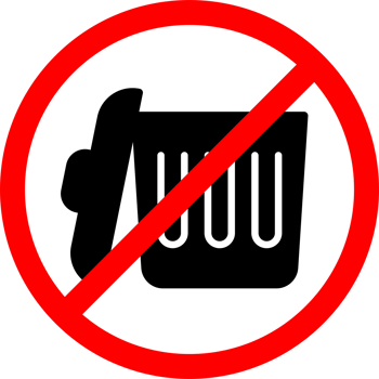 warning sign prohibiting littering png