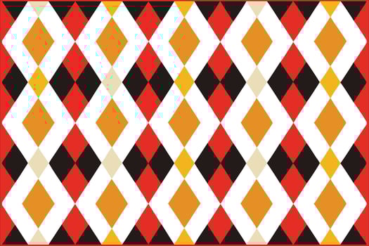 A red, yellow and black checkered pattern vector