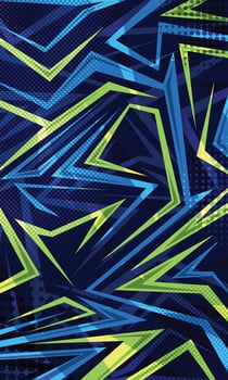 Modern background abstract geometric stripes pattern for jersey sublimation vector