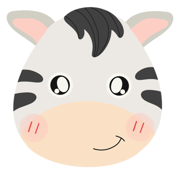 Zebra, zoo, cartoon png