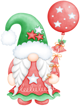 Adorable Festive Gnome with star Art for Holiday Decor. Hand Drawn Christmas Character with Whimsy png