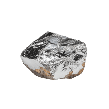 Shiny Metallic Rock with Iridescent Surface Texture png