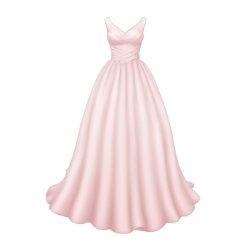 A pink wedding dress emoji icon png