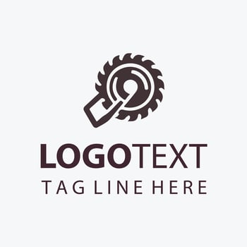 Pro Timber Carpenter Saw Logo vector