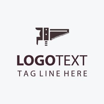 Cut Right Pro Carpenter Saw Logo vector