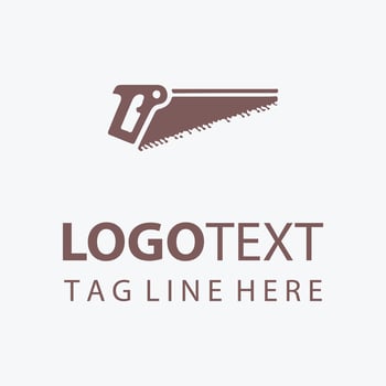 Edge Iron Carpenter Saw Logo vector