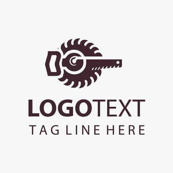The Woodworker's Edge Carpenter Saw Logo vector