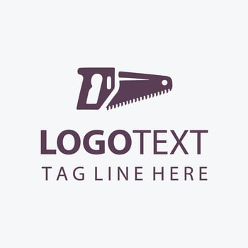 Hand Saw Logo vector